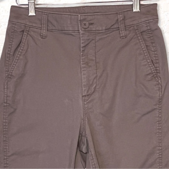 OLD Navy Womens Brown Khaki Pants Size 4 Cotton Vintage Wash High Rise - Picture 3 of 9